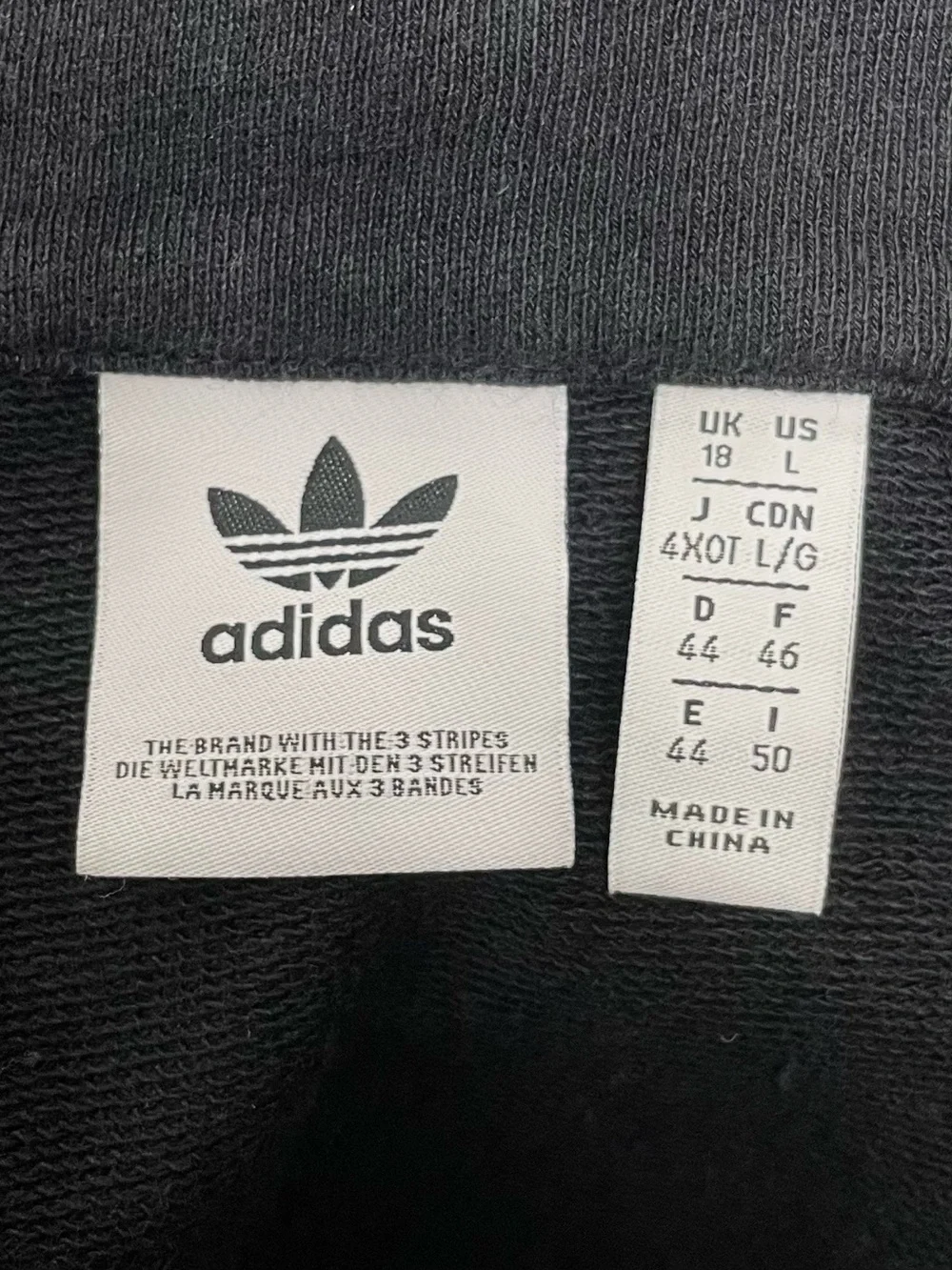 adidas Originals Half-Zip Crop Track Jacket Black Cropped Active Top size L - Picture 9 of 13